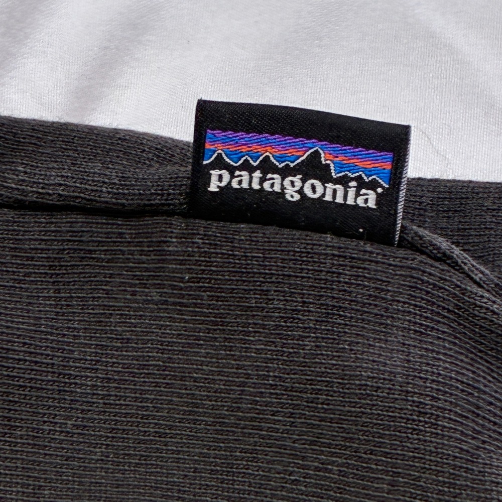 Patagonia '73 Skyline Organic Crew Sweatshirt Mens Large Black Crewneck Graphic - Picture 10 of 14